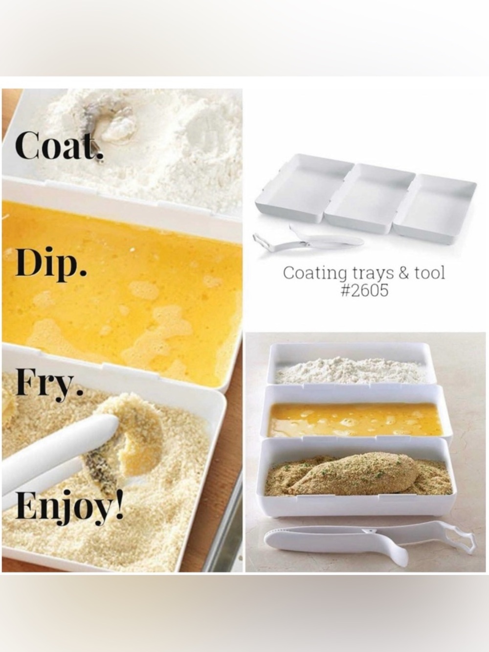 NEW PAMPERED CHEF COATING TRAYS - Picture 2 of 10